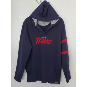 Houston Texans Nike NFL Team Merch Blue Hoodie Long Sleeve Kangaroo Pocket Sz 2X